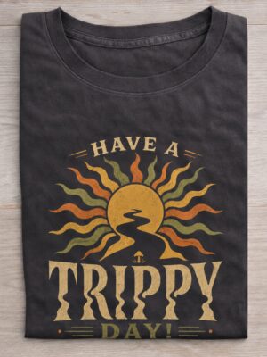Trippy Day Psychedelic Sun Graphic Tee