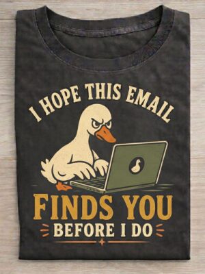 Angry Goose Email Office Humor Graphic Tee
