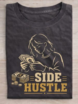 Side Hustle Money Motivation Graphic Tee