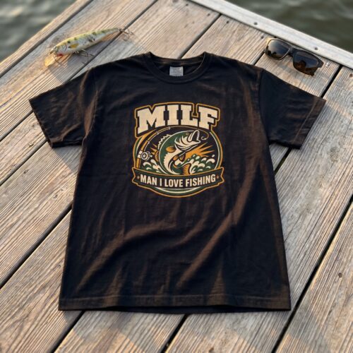 Man I Love Fishing Angler Cute Humor Unisex Graphic Tee photo review