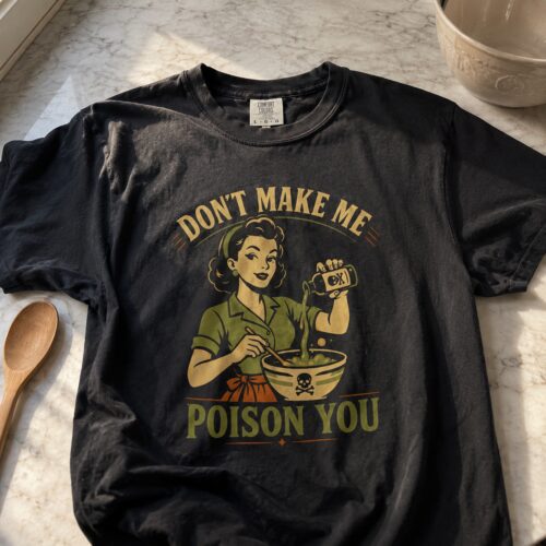 Poison Kitchen Dark Humor Vintage Graphic Tee photo review