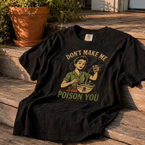 Poison Kitchen Dark Humor Vintage Graphic Tee photo review