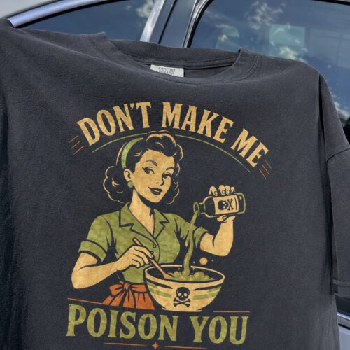 Poison Kitchen Dark Humor Vintage Graphic Tee photo review