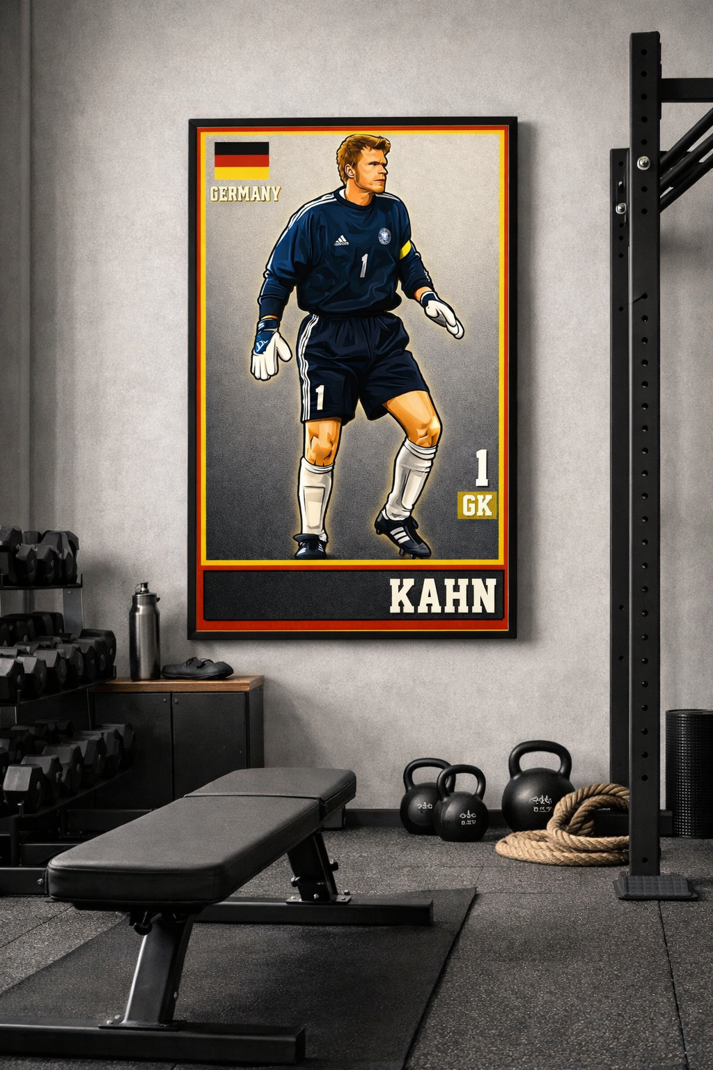 Oliver Kahn Iconic Football Artwork – The Guardian of the Goal