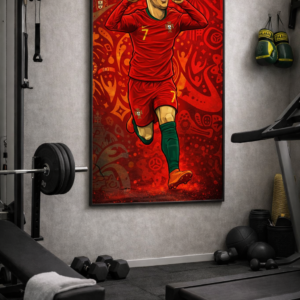 Cristiano Ronaldo Iconic Football Artwork – Relentless Will to Win
