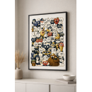 Luxury Contemporary Illustration Wall Art, Premium Art Print with Minimalist Characters, Gallery-Style Timeless Modern Decor