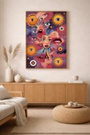Many Faces of the Cosmos – Psychedelic Surreal Wall Art Print