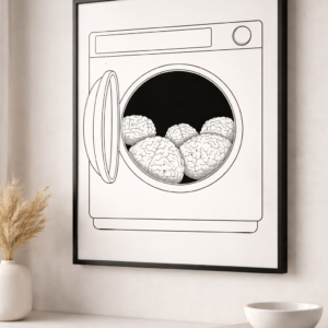 Luxury Conceptual Line Art Wall Print – Premium Minimalist Illustration Artwork, Gallery-Style Modern Decor with Surreal Design