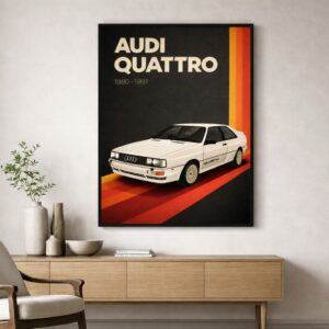 Audi Quattro (1980–1991) – Iconic Rally Heritage Art Print