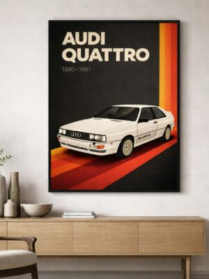 Audi Quattro (1980–1991) – Iconic Rally Heritage Art Print