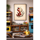 Angel & Devil Within – Cute Moral Dilemma Art Print