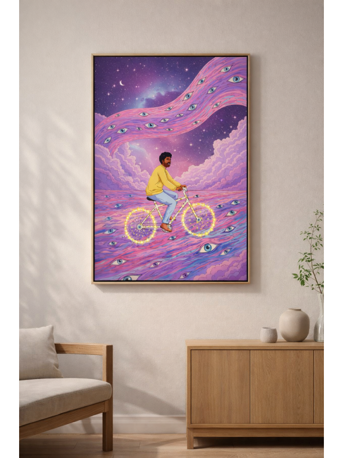 Watcher’s Ride – Psychedelic Surreal Wall Art Print