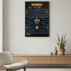 Pac-Man – Retro Arcade Maze Art Print