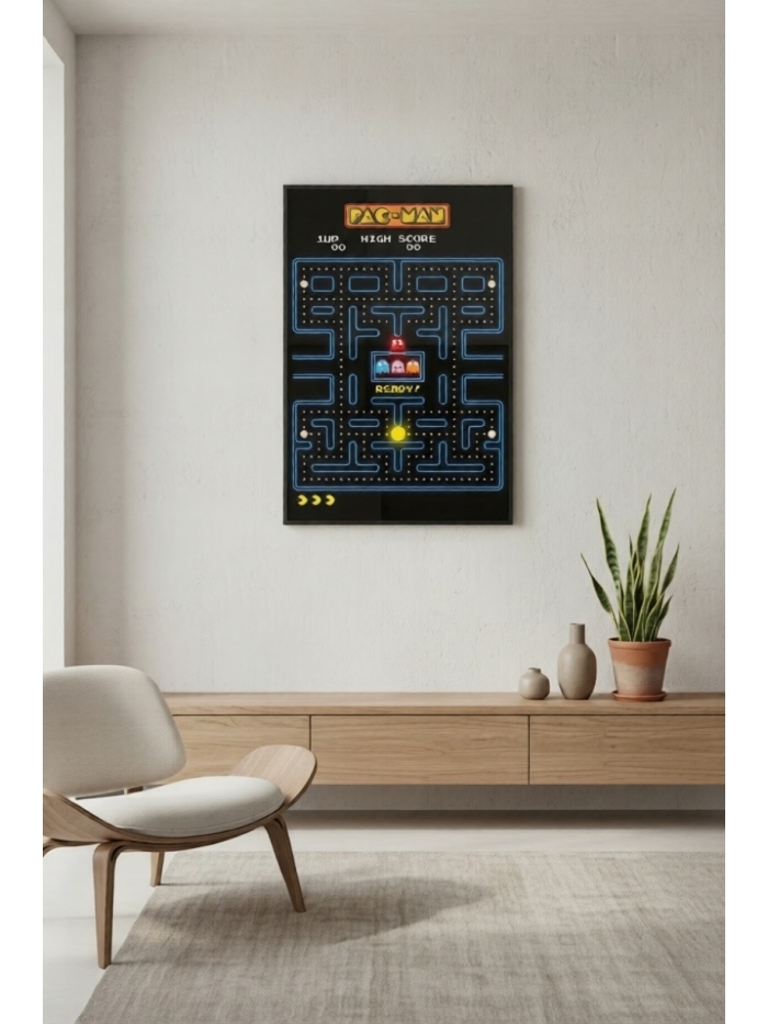 Pac-Man – Retro Arcade Maze Art Print