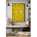 Stand Out – Minimalist Crowd Illustration Wall Art