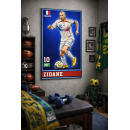 Zinedine Zidane Iconic Football Artwork – Intelligence in Motion