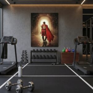 LeBron James Cleveland Cavaliers Wall Art – King James Legacy Illustration | NBA Champion Basketball Artwork