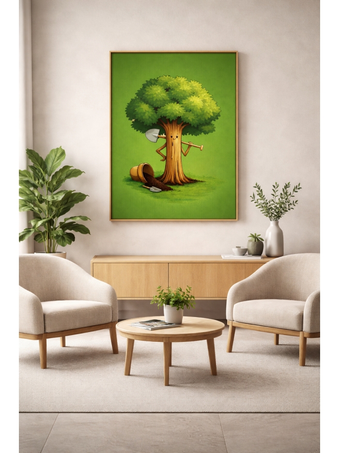 Whimsical Concept Art Print – “Self-Maintenance”