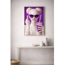 Purple Mood Rebel – Bold Pop Art Wall Art Print