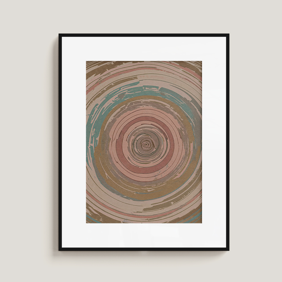 Pastel Swirl Print: Boho Abstract Wall Art - Image 3