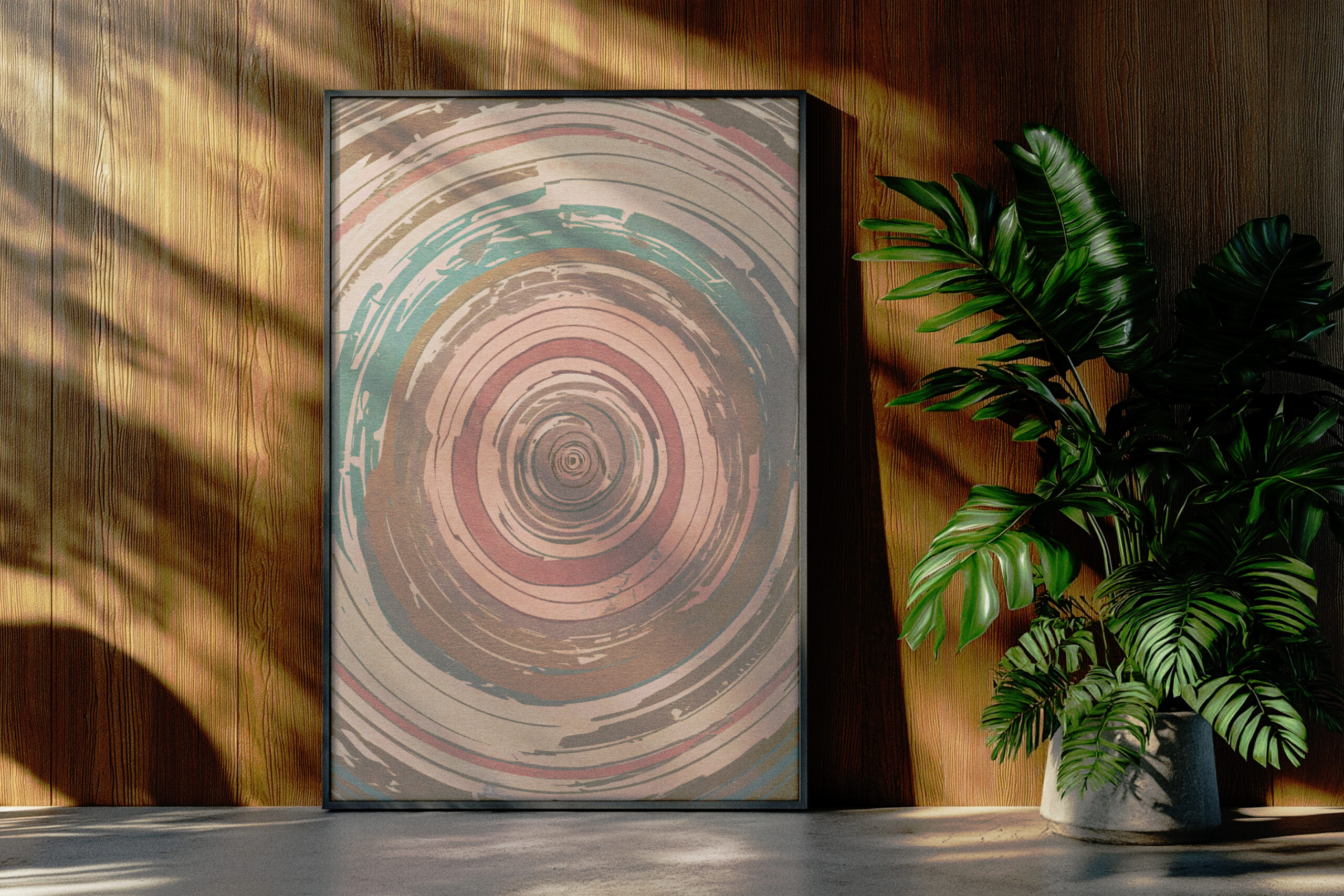 Pastel Swirl Print: Boho Abstract Wall Art - Image 2