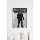 Graffiti Astronaut Art Print: Urban Sci-Fi Poster