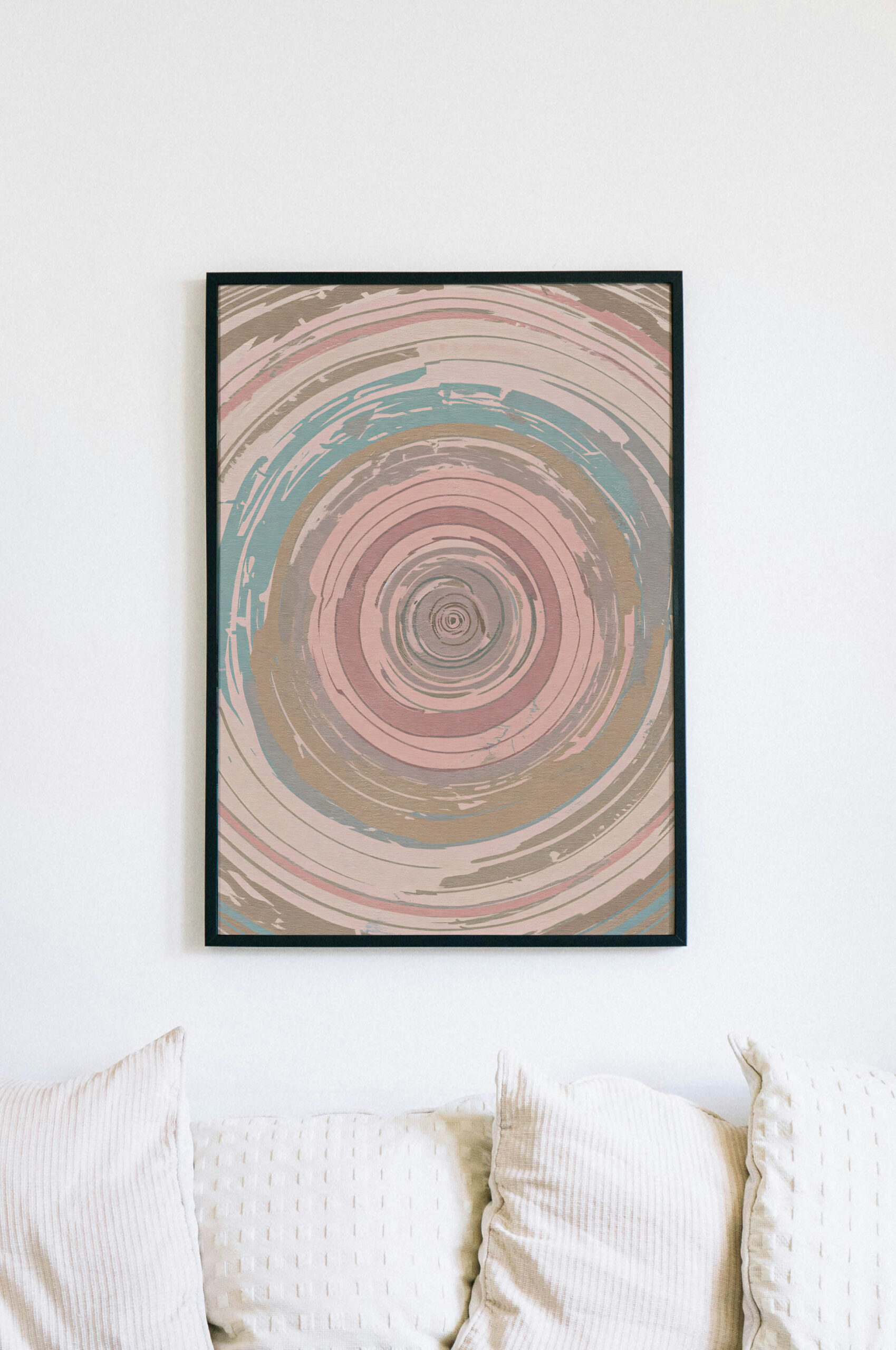 Pastel Swirl Print: Boho Abstract Wall Art - Image 4