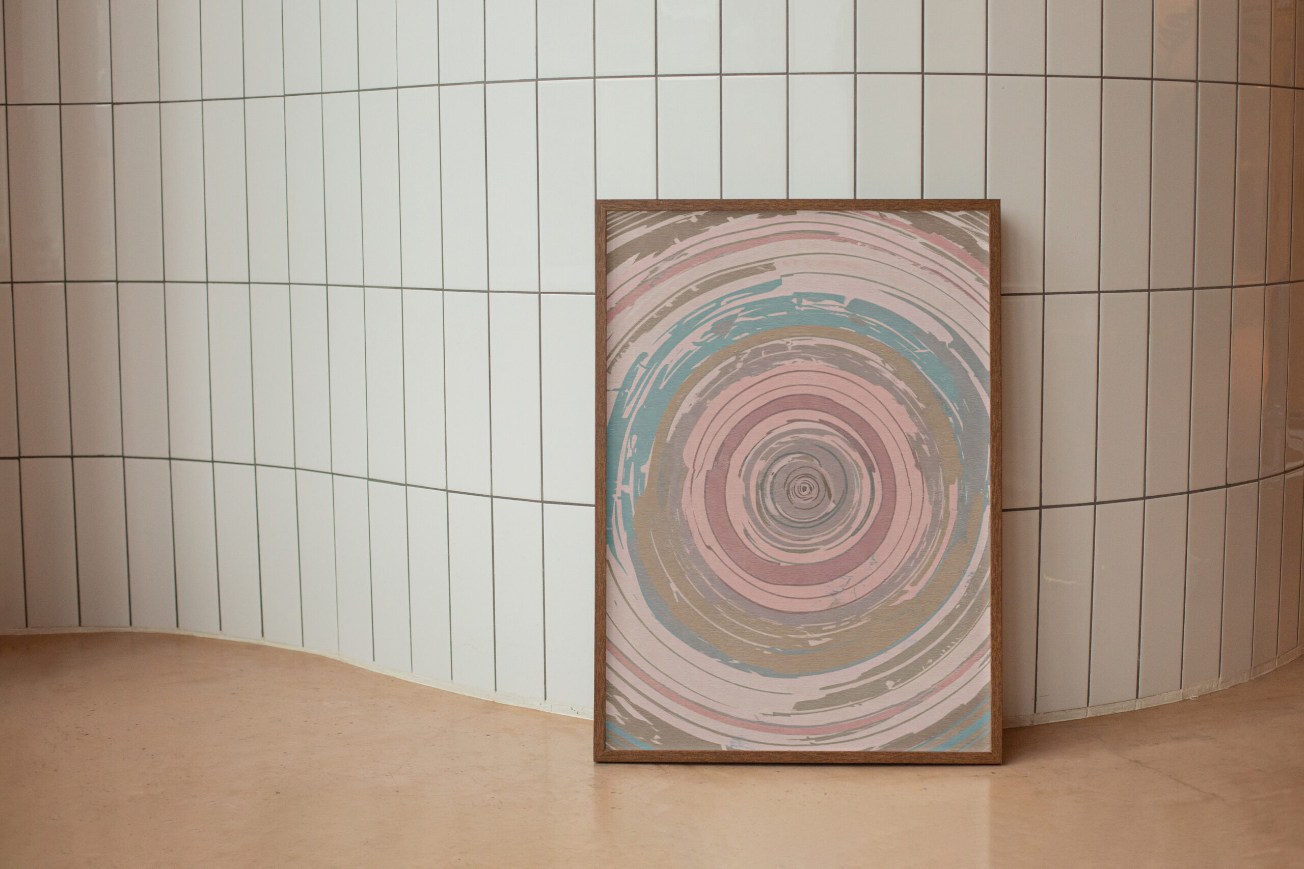 Pastel Swirl Print: Boho Abstract Wall Art - Image 5