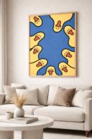 Playful Illustration Wall Art – Premium Minimalist Art Print with Bold Color Design, Gallery-Style Contemporary Decor