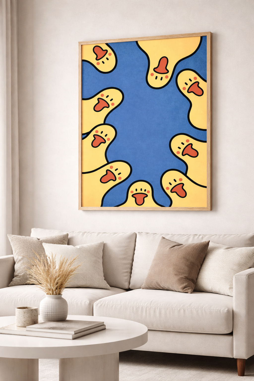 Playful Illustration Wall Art – Premium Minimalist Art Print with Bold Color Design, Gallery-Style Contemporary Decor