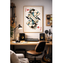 Michael Jackson Inspired Wall Art – Jack of Diamonds Playing Card Illustration