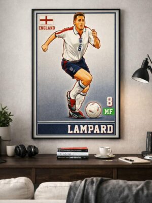 Frank Lampard Iconic Football Artwork – The Midfielder Who Scored Like a Striker