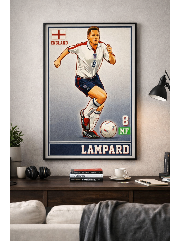 Frank Lampard Iconic Football Artwork – The Midfielder Who Scored Like a Striker