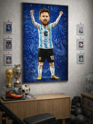 Lionel Messi Iconic Football Artwork – The Ultimate Number 10