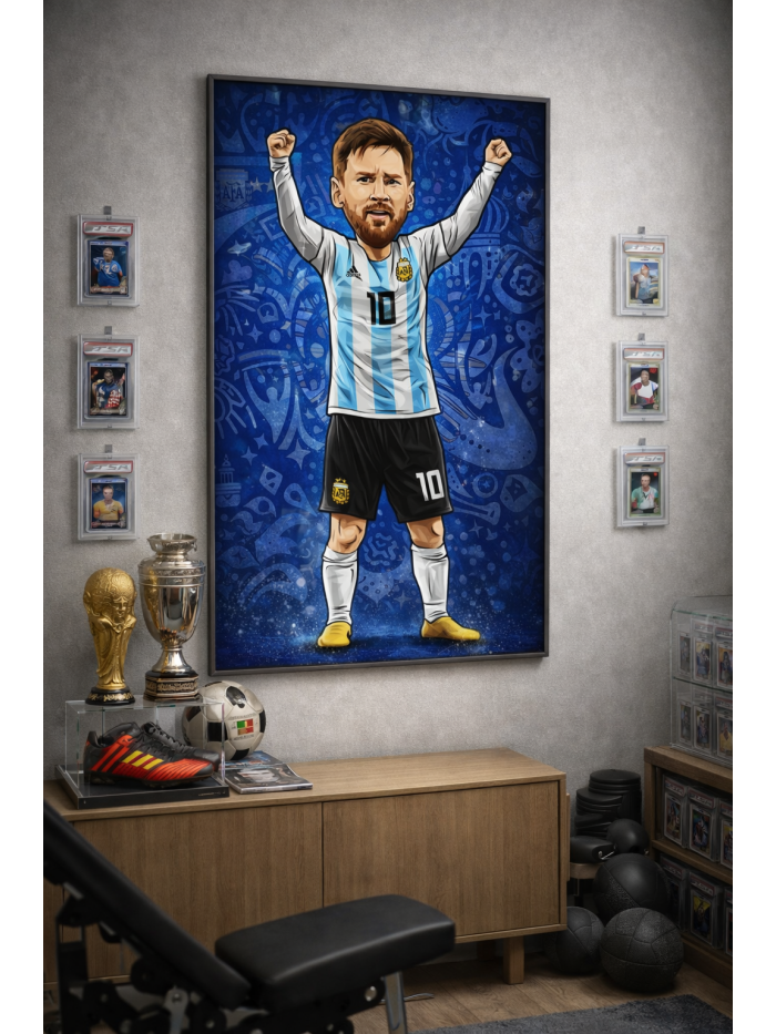 Lionel Messi Iconic Football Artwork – The Ultimate Number 10