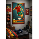 Luís Figo Iconic Football Artwork – The Art of Total Control