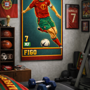 Luís Figo Iconic Football Artwork – The Art of Total Control
