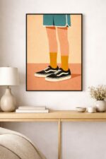 Contemporary Illustration Wall Art – Premium Minimalist Art Print Featuring Modern Lifestyle Detail, Gallery-Style Timeless Decor
