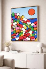 Contemporary Pop Art Wall Art – Premium Gallery-Style Art Print with Bold Color Composition and Minimalist Modern Design