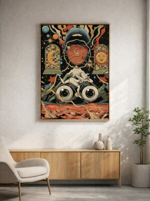 Cosmic Vision – Psychedelic Surreal Art Print