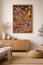 Cosmic Vision – Psychedelic Surreal Wall Art Print