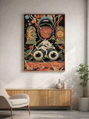 Cosmic Vision – Psychedelic Surreal Art Print