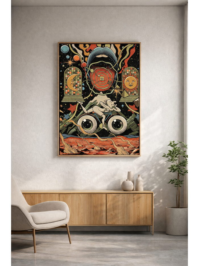 Cosmic Vision – Psychedelic Surreal Art Print