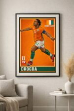 Didier Drogba Iconic Football Artwork – Power With Purpose