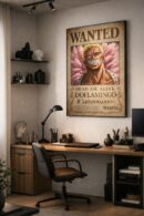Doflamingo Wanted Poster – One Piece Anime Wall Art Print | Vintage Pirate Bounty Artwork