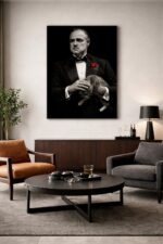 Don Corleone Wall Art Print – The Godfather Inspired Cinematic Portrait