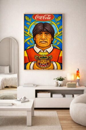 Evo Morales – Pop Art Political Commentary Print