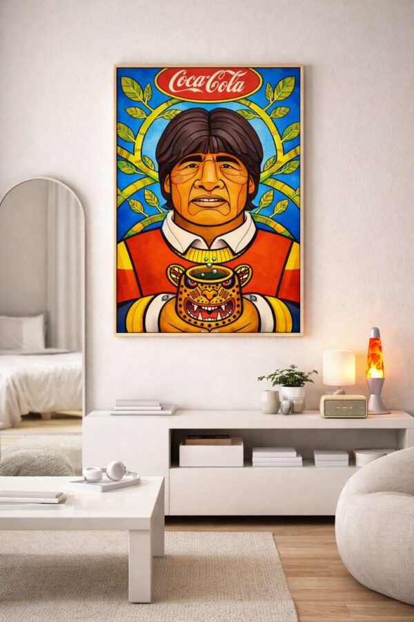 Evo Morales – Pop Art Political Commentary Print