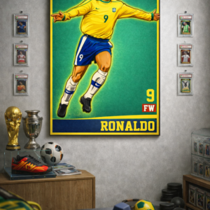 Ronaldo Nazário Iconic Football Artwork – The Original Phenomenon