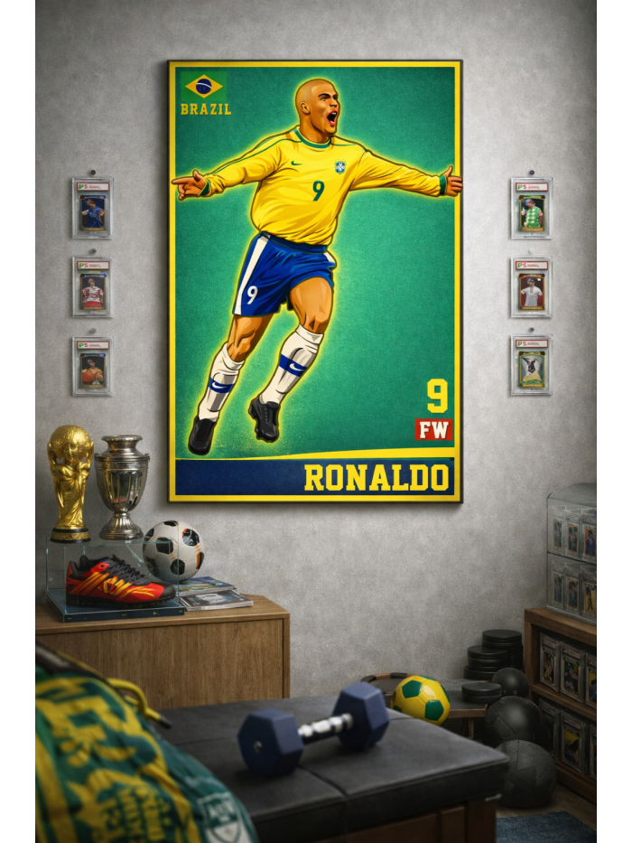 Ronaldo Nazário Iconic Football Artwork – The Original Phenomenon
